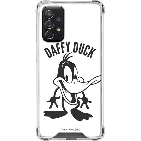Looney Tunes Daffy Duck Big Head Galaxy A72 5G Clear Case